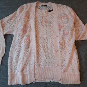 Eddie Dassin Vintage Cottagecore Sweater 2pc Set